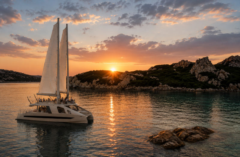 La soirée#Signature#coucher de soleil aux îles Lavezzi